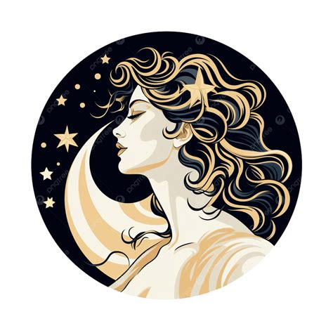 Zodiac Goddesses Clipart Collection Female Celestial Figures Astrology