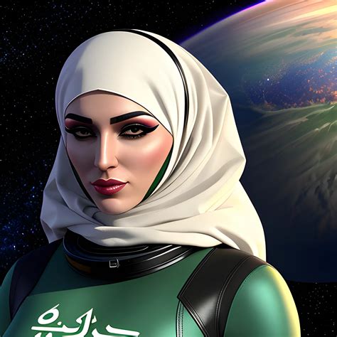 Islamic Republic of Iran -girl-hijab-space mission-, 3D lesbian - Arthub.ai