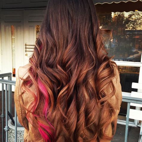 peek a boo pink hair 7