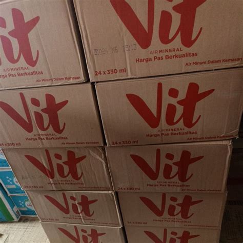 jual air mineral  kemasan botol vit  ml  dus  dus isi