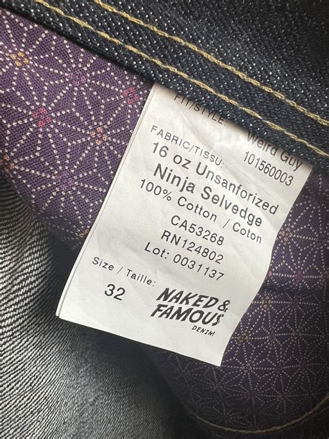 Naked & Famous Shinobi Selvedge - Weird Guy | Grailed