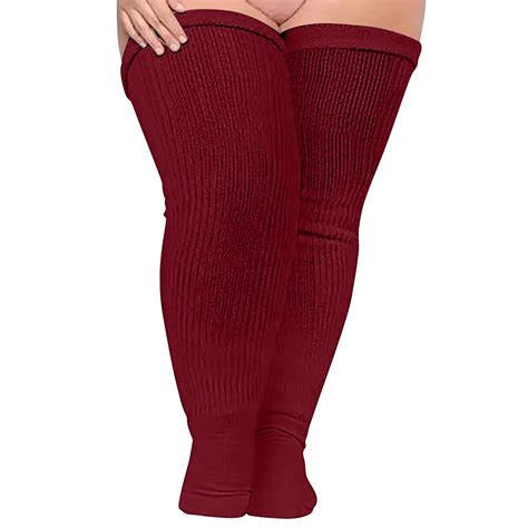 Guanyst Plus Size Thigh High Socks for Thick Thighs Women- Thigh Highs