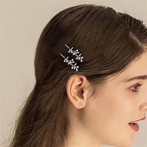 amazoncom aneneiceera boho leaf hair clip vintage silver hair pin
