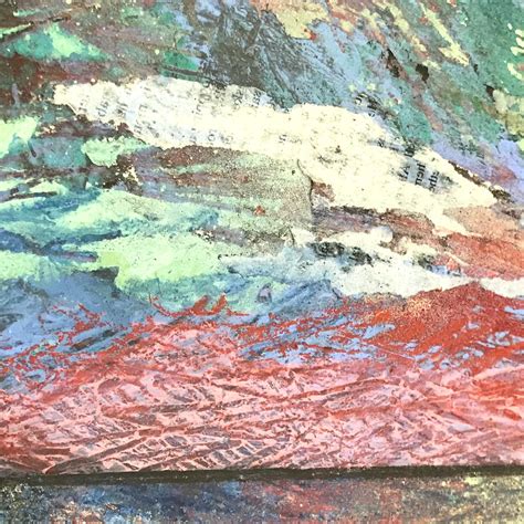 unsigned painting  paper blue