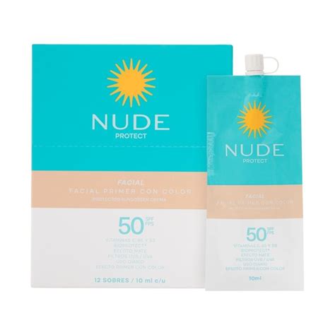 protector solar display nude facial color spf  farmacia pasteur
