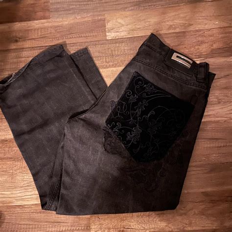 Real baggy emo goth y2k skater jeans 36-34 #emo... - Depop