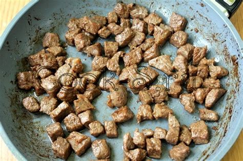 Телятина тушеная - Пошаговый рецепт с фото | Блюда из мяса