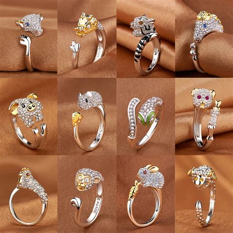 Кольцо в виде животных | AliExpress