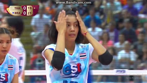 highlight ajcharaporn thailand  barzil finals fivb volleyball