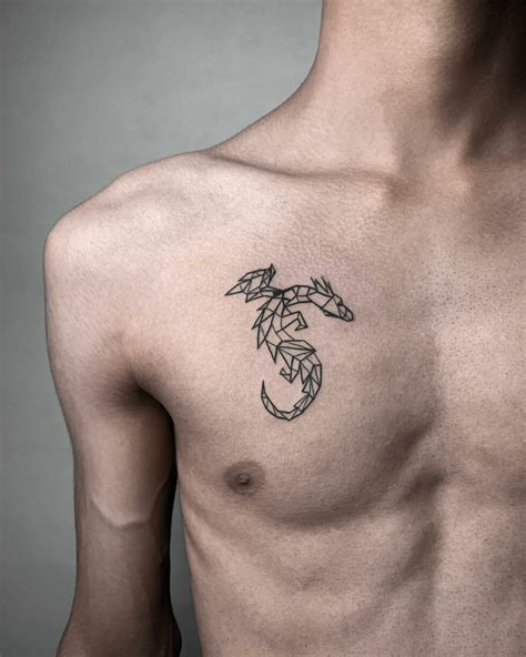 minimalist chest tattoo ideas  men small designs  stand
