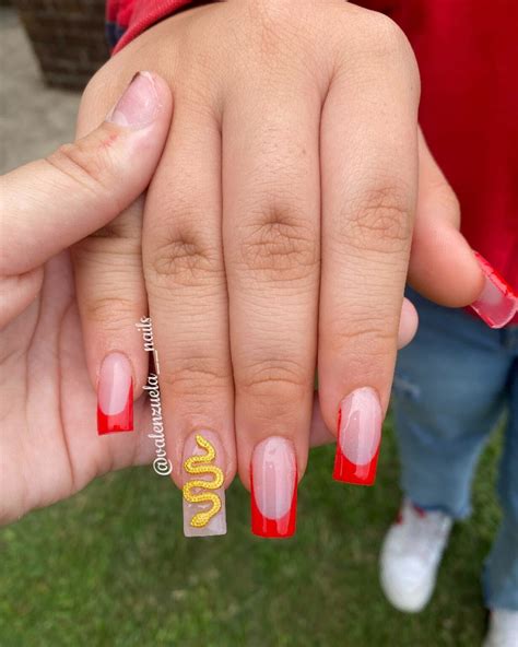 30+ Romantic Red French Tip Nails You Should Try - Nail Designs Daily