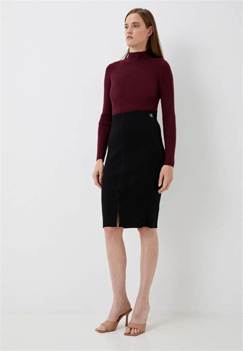 Юбка Calvin Klein Jeans, цвет: черный, RTLACT798101 — купить в интернет ...