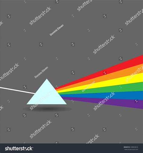 Vector Glass Prism. Flat Illustration. - 328063616 : Shutterstock