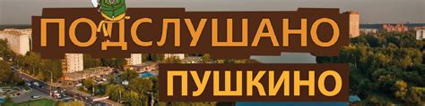 Подслушано в Пушкино 2025 | ВКонтакте