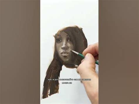 мини урок "Портрет от пятна" #живопись #painting #портрет - YouTube