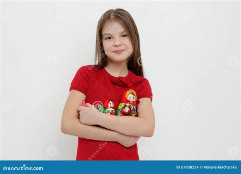 Kid and matrioshka stock photo. Image of culture, matrioska - 67030234