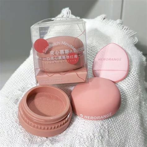 Herorange~ บลัชออนเนื้อครีม แซนวิช ติดทนนาน 8 สี | Shopee Thailand