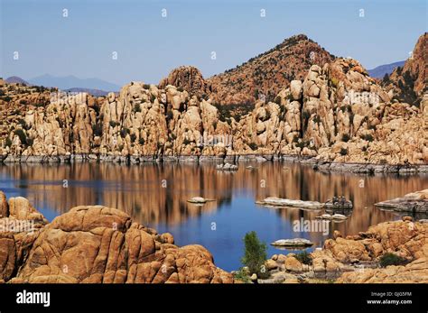 watson lake park stock photo alamy