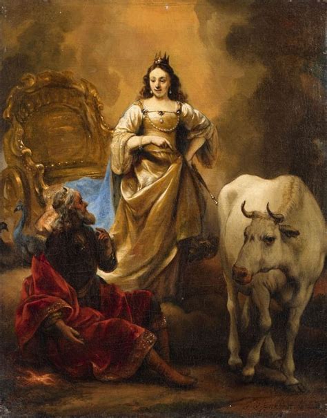 This is a picture of Jupiter begging his wife, Juno, for forgiveness ...