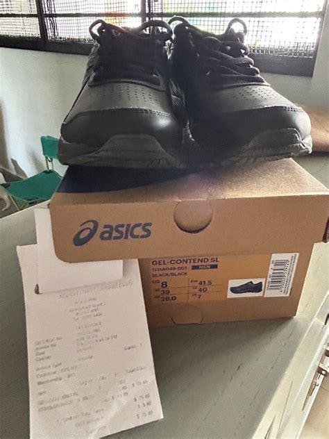 ASICS all black shoe, Men's Fashion, Footwear, Sneakers on Carousell