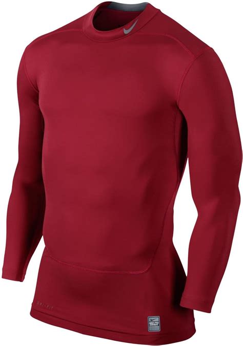 Nike Pro Combat Dri fit compression long sleeve shirt : Amazon.co.uk ...