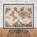 Antique Map of the World 1703 Rare Map Old Map Fine - Etsy