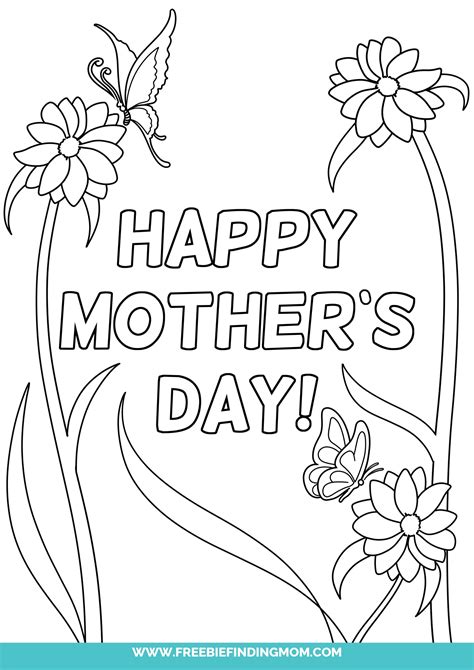 3 Happy Mother's Day Coloring Pages - Freebie Finding Mom