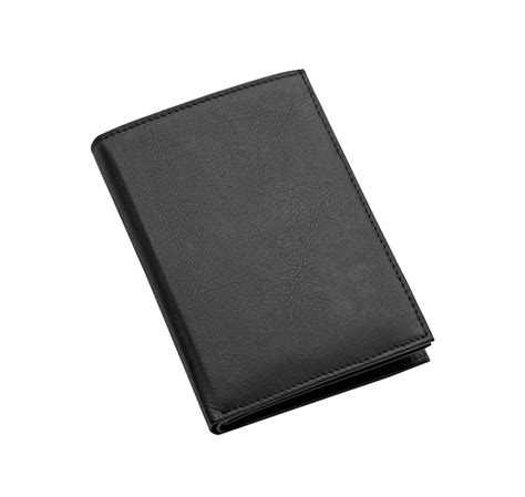 premium photo black leather case  white background