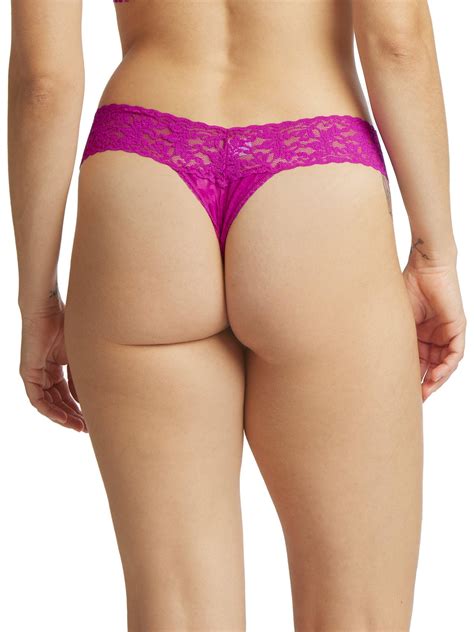 Signature Lace® Low Rise Thong Countess Pink | Hanky Panky