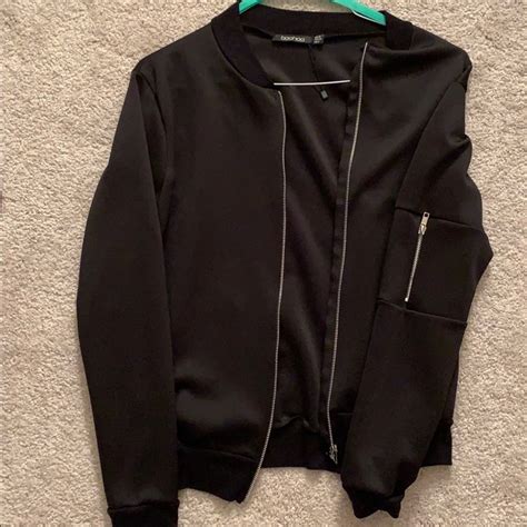 Black Bomber Jacket - Gem