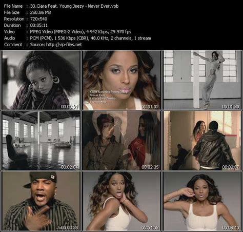 Ciara Feat. Young Jeezy - Never Ever - Download High-Quality Video(VOB)