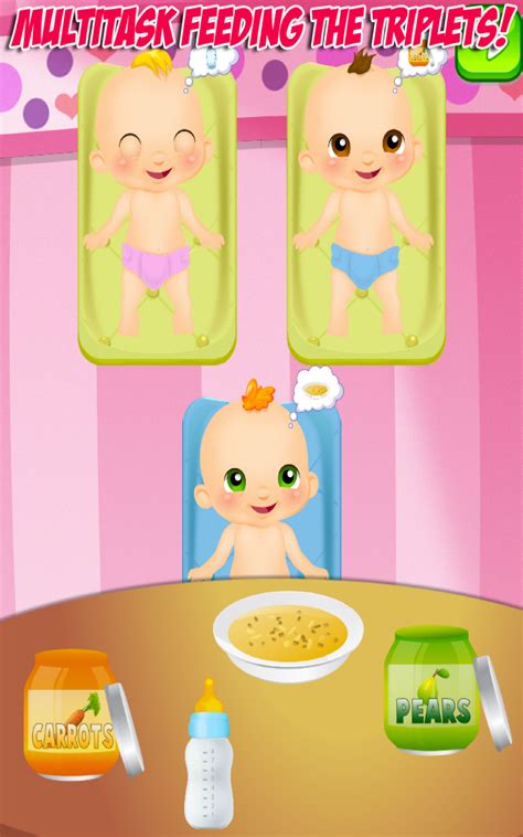 Newborn Triplets - Newborn Baby & Mommy Pregnancy Games FREE : Amazon ...