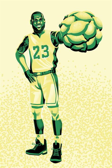 LeBron James Illustration for Sprite Lymon | Finished Art Inc
