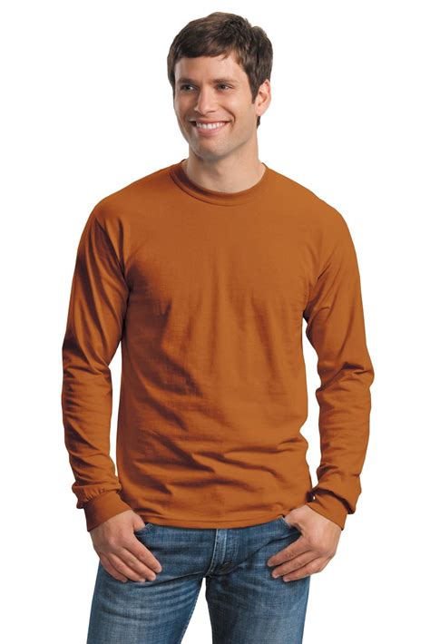gildan mens  percent cotton long sleeve  shirt  walmartcom