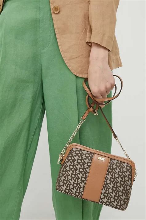 Τσάντα Dkny χρώμα: μπεζ | ANSWEAR.gr