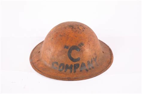 WW1 US ARMY HELMET PAINTED COMPANY "C" | Live and Online Auctions on ...