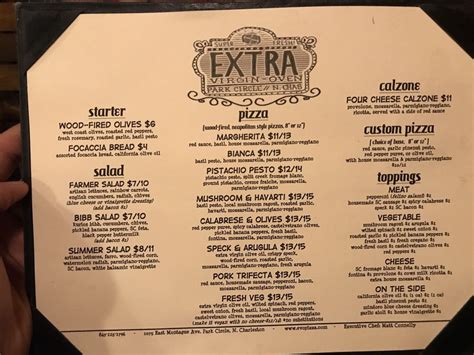 evo pizzeria menu updated