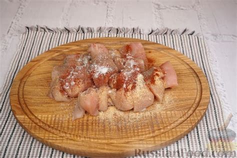 Рецепт: Картошка, тушенная с курицей на RussianFood.com
