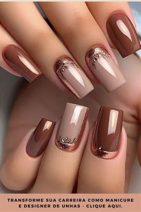 creative nail art  kayleigh oconnor nude  brown nails design