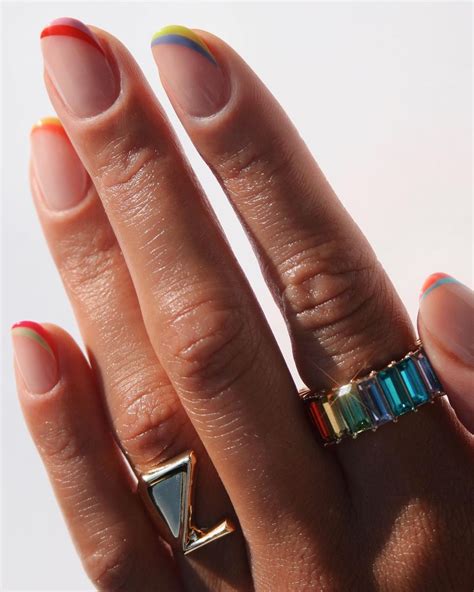 The 20 Best Colorful French Manicure Ideas to Try Now | Who What Wear