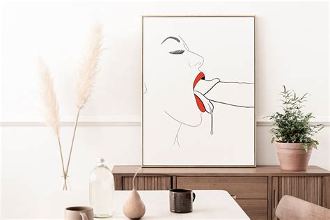 Erotic Line Art Oral Sex Blowjob Printable Digital Wall - Etsy