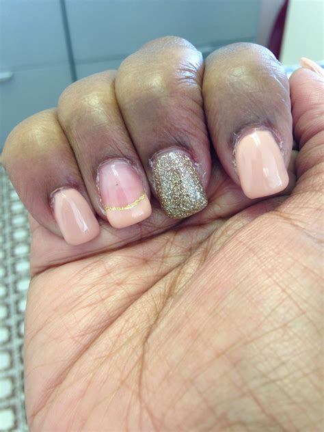 Nude but Rude gold wit a twist of French tip | French tip, Nails, Twist