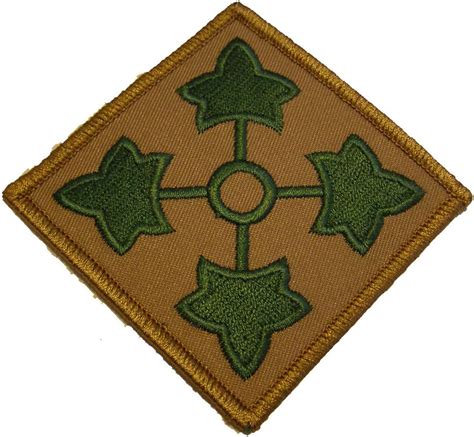 Amazon.com: Army 4TH Infantry Division Patch - Shoulder Style Patch ...