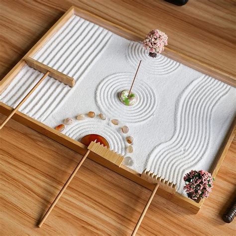 Japanese Zen Garden Tools Set for Office Relaxation
