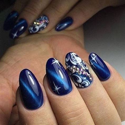 Маникюр Кошачий глаз (100 фото) - Дизайн ногтей | Nagels, Mooie nagels ...