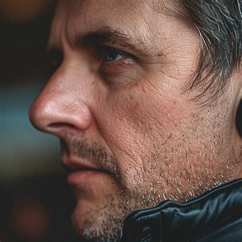 intense staring man image man intense gaze   stockcake
