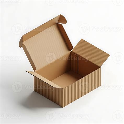 empty open cardboard box mockup  stock photo  vecteezy