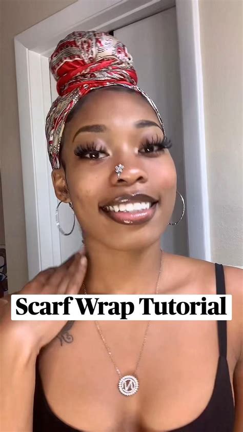 how to wrap hair in scarf