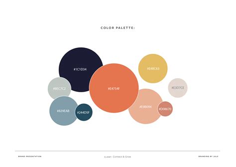 Connect & Grow brand identity by Julie Christie on Dribbble
