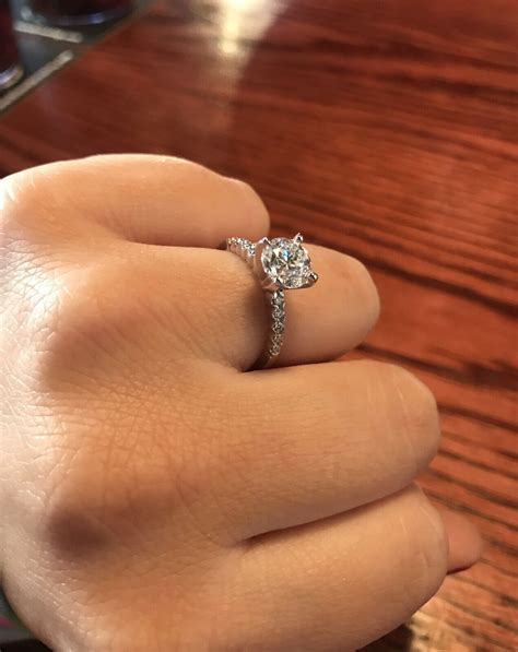 Clarity-Enhanced Diamond Engagement Ring - Gem